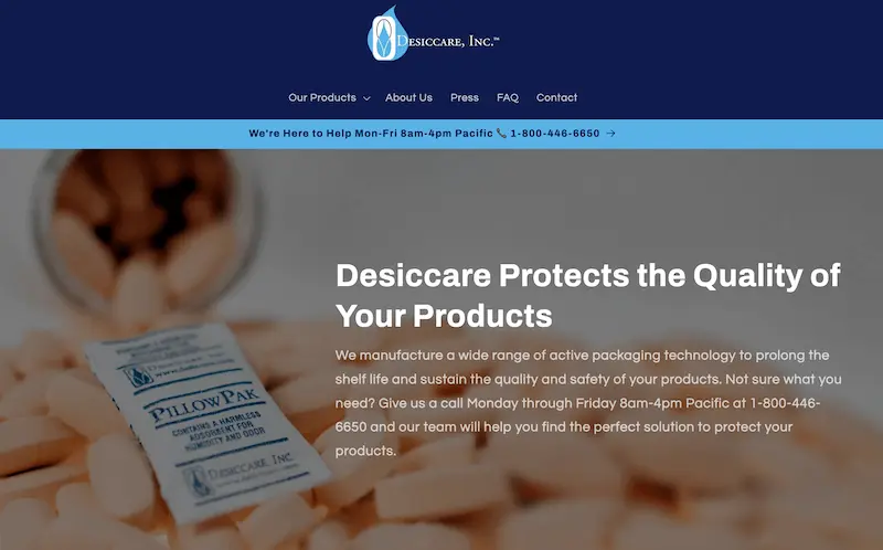 5. Desiccare, Inc