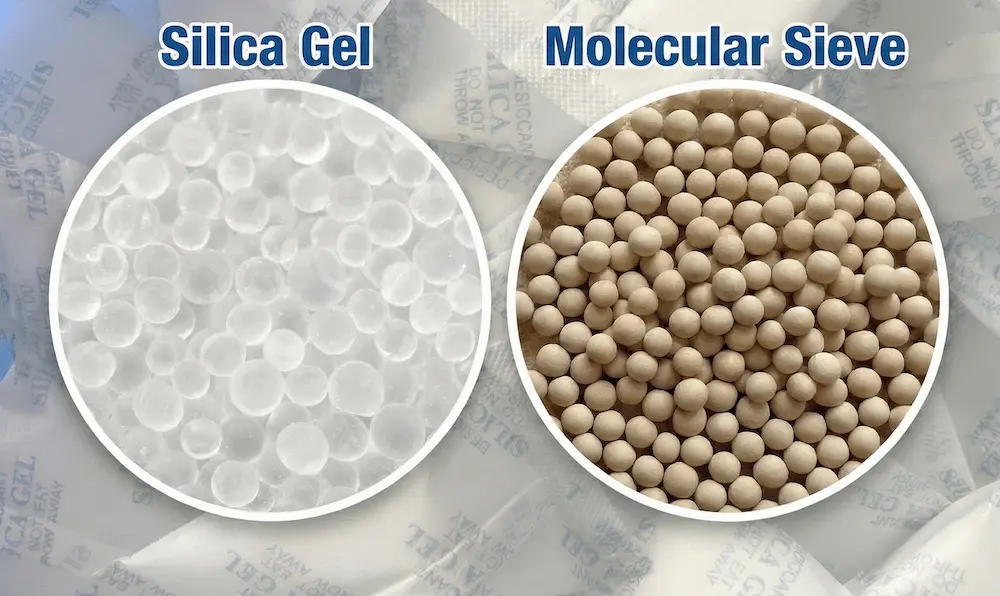 silica gel vs molecular sieve