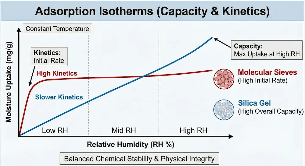 understanding adsorption isotherms on silica gel and molecular sieves