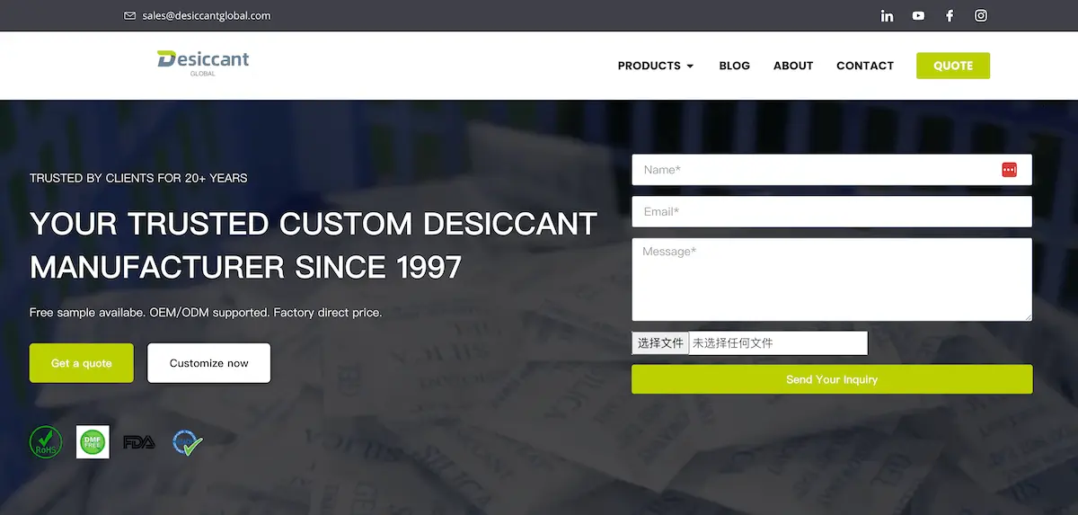 7. Desiccant Global